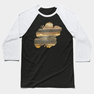 Golden Sky flower Baseball T-Shirt